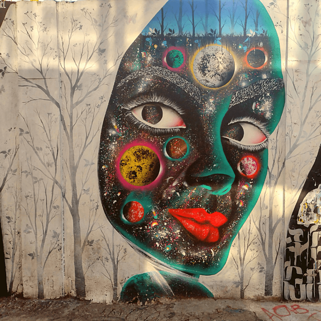 Mural no Beco do Batman em SP.