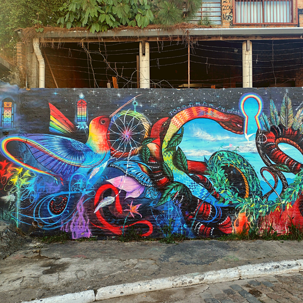 Mural no Beco do Batman em SP.