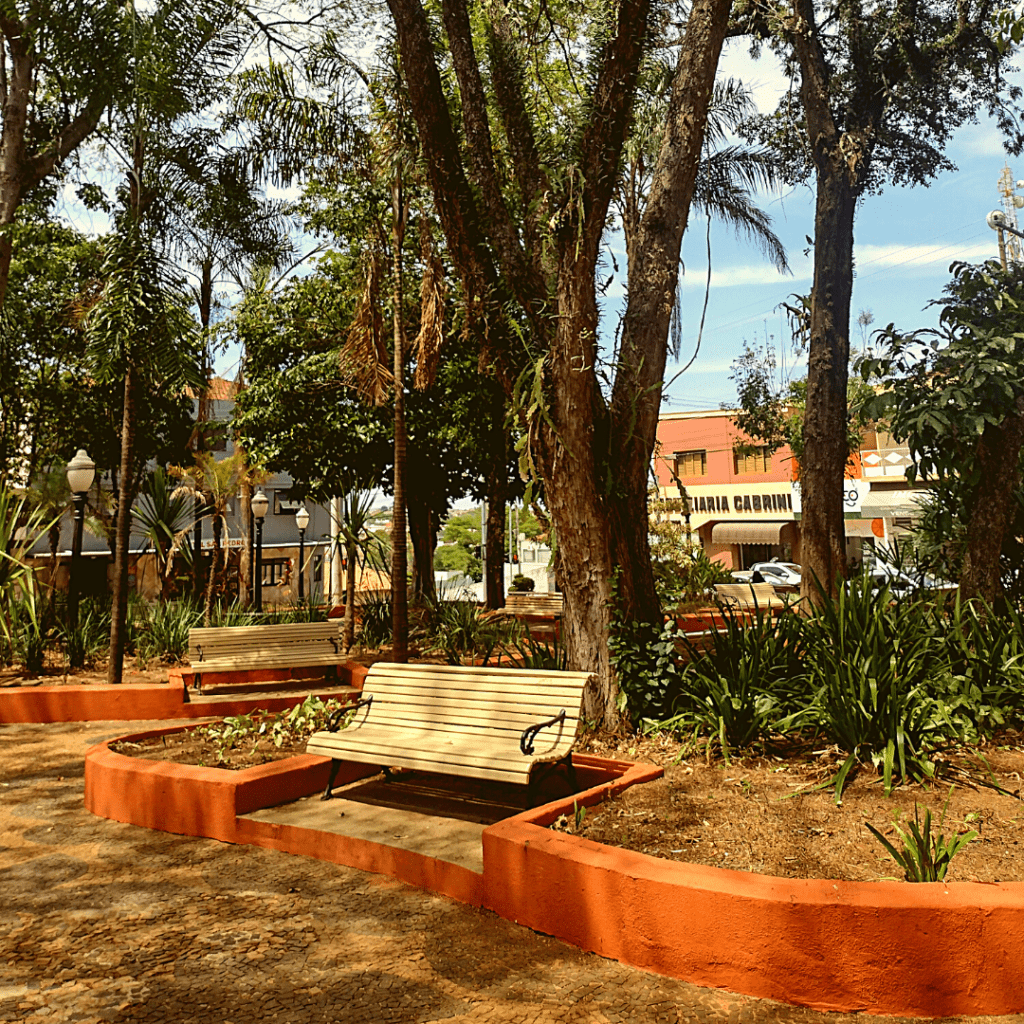 Praça Gustavo Teixeira em São Pedro/SP