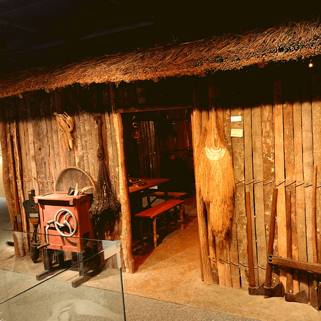 Cabana do Imigrante no Museu da Imigração Japonesa.