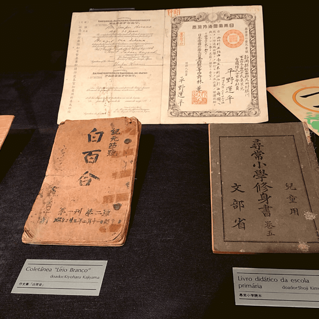 Livro "Lírio Branco" e Livro didático da escola primária.