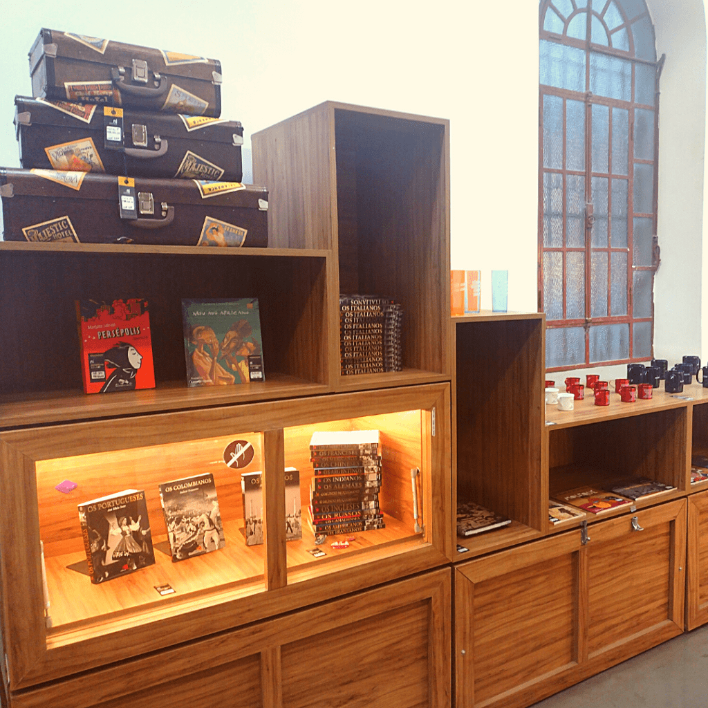 Loja do Museu da Imigração.