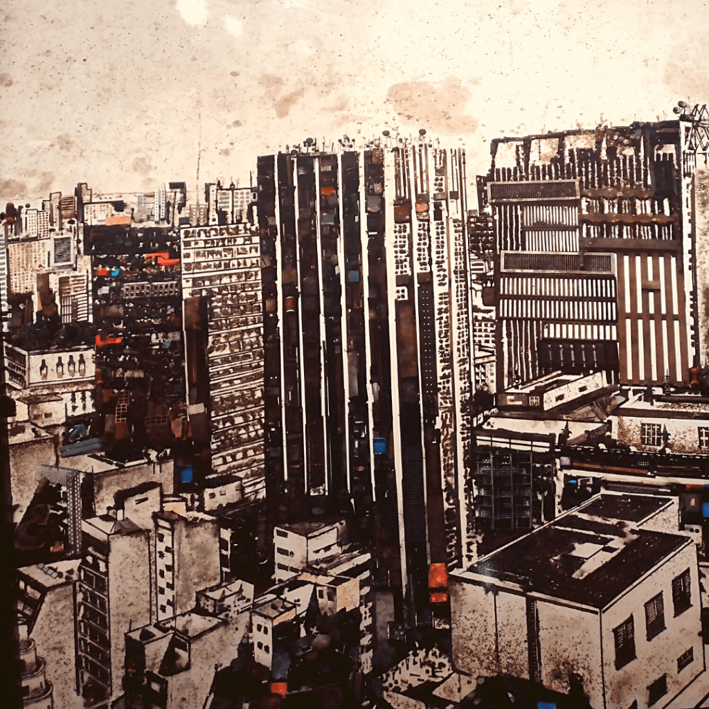 Obra da exposição Vista 360º por Vik Muniz no Farol Santander.