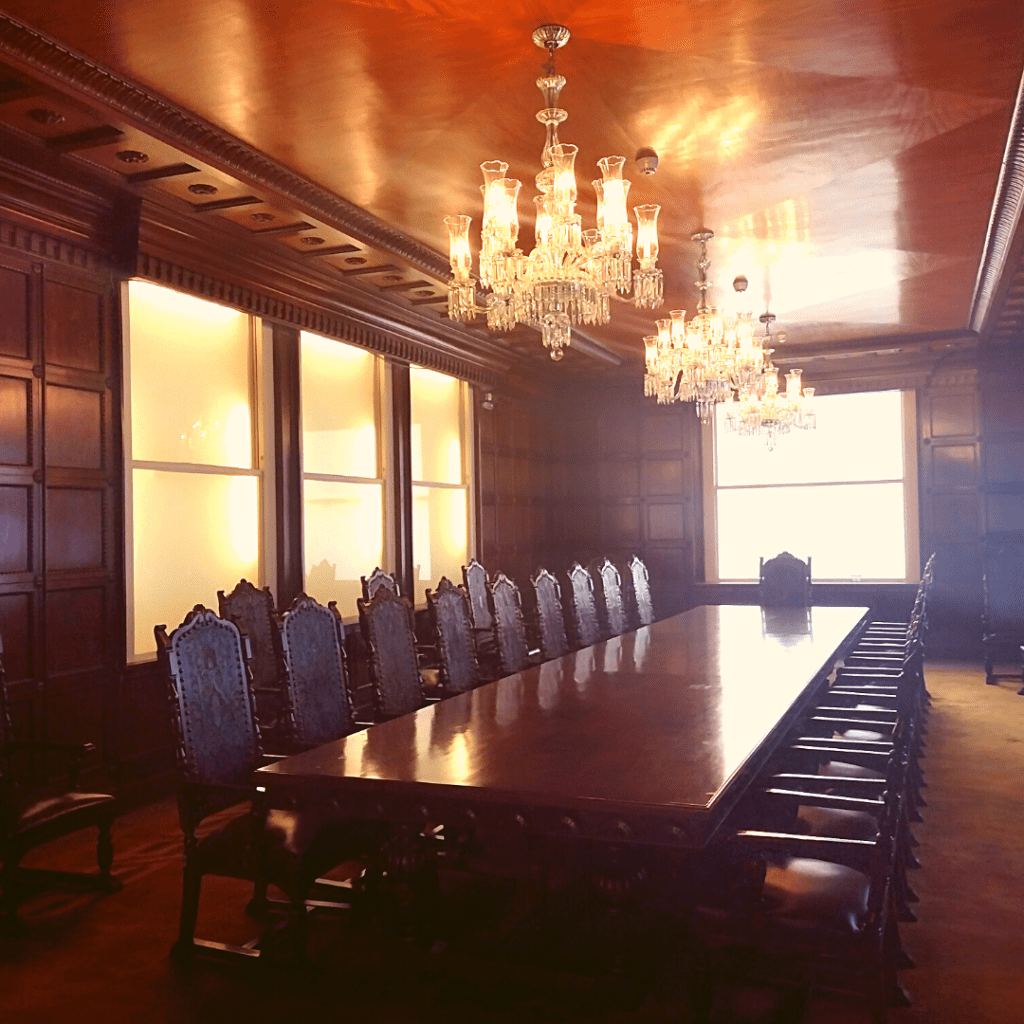 Sala de reuniões no Farol Santander. 