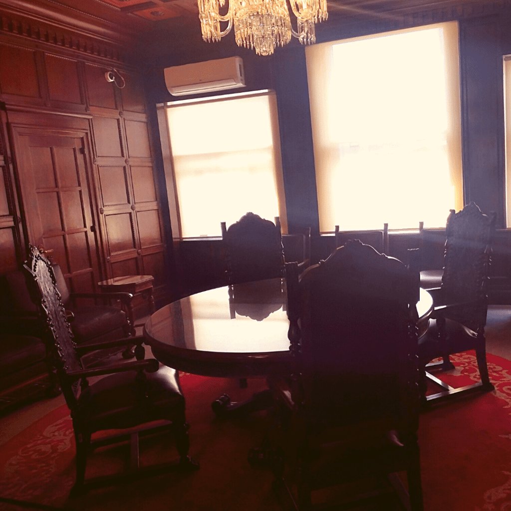 Sala de reuniões no Farol Santander. 