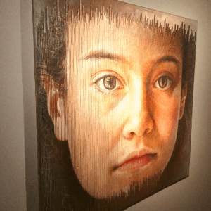 Pintura da exposição de Sergi Cadenas no Farol Santander. 