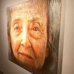 Pintura da exposição de Sergi Cadenas no Farol Santander. 