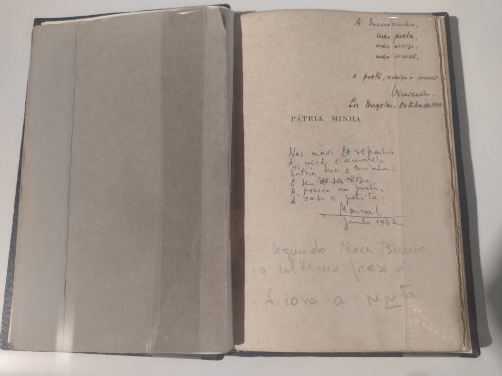 Arquivo original na exposição Vinicius de Moraes “Por toda a minha vida” no Farol Santander.