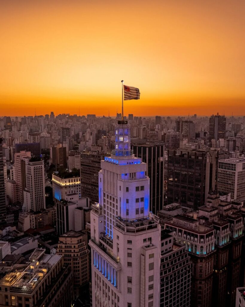 Farol Santander, vista do drone do fotógrafo Dimas Adalberto.